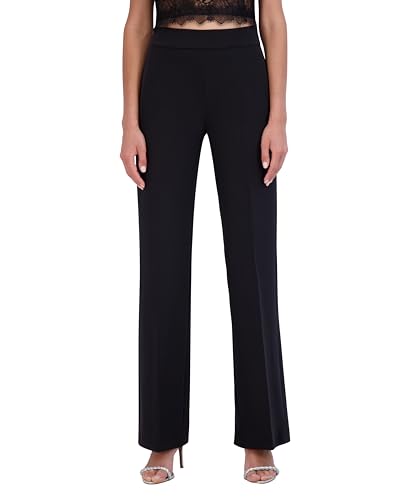 Womens Straight Leg Gabardine Suiting Pant