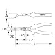 KS Tools 117.1767 Isolierte Kunststoff-Kombizange, 230mm