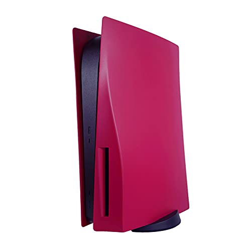 Carcasa de Placa Frontal PS5 Placa PS5 Cubierta de Repuesto roja cósmica para Disco Playstation 5, Carcasa rígida Placas Laterales a Prueba de...