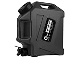 COOZMENT 3.2 Gallon Portable Water Containers with Spigot, BPA Free Black Water Tank, Multifunction...