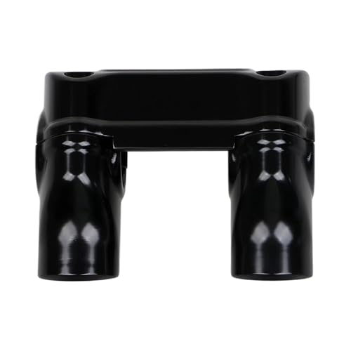 Elevador de manillar negro 2 pulgadas compatible con Harley Dyna Softail Touring 5