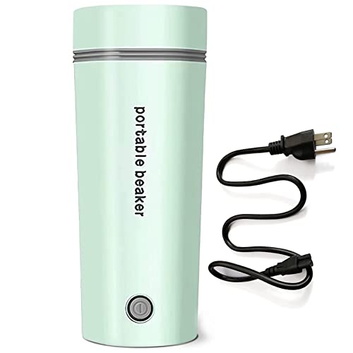 Electric Travel Kettle, Portable Electric Kettle, Mini Hot Water Boiler, Small Travel Tea Kettle Fast Boiling Water, One Cup Hot Water Maker, 350ml-Green