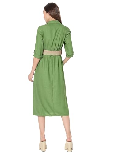 Image of VERO Moda Midi Shirt Dress for Women