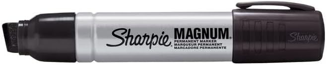Miniatura 3 de Sharpie Pro Magnum - Marcadores permanentes grandes jumbo, paquete de 2, punta de cuña de cincel extra ancha, tinta negra