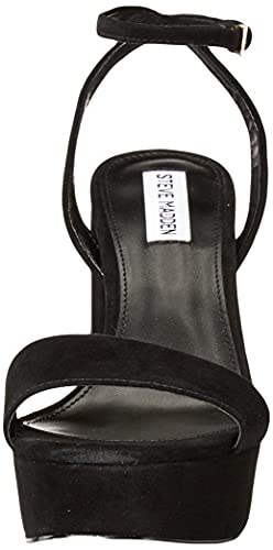 Steve Madden Women's Lessa Pump, Black Suede, 8.5 #TOP1