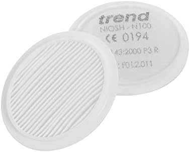 Trend SM Stealth Dust Mask P3 Reusable Respirator, APF20 X WEL. Black/Red or Black / Green , Small/Medium ( Assorted Color )