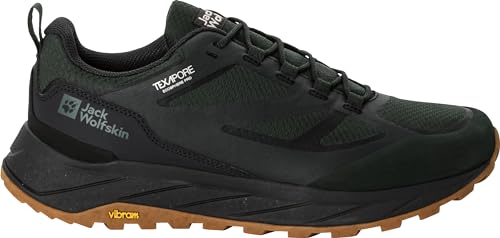 Jack Wolfskin Unisex-Adult Terraventure Texapore Low M Wandelschoen, Zwart Olijf, 42 EU