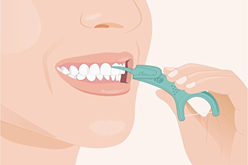 BFresh Flossers 3 in 1 Dental Floss Picks 50 Pcs Mint flavored flosser with tongue cleaner and toothpick for fresh breath and healthy gums - Image 6