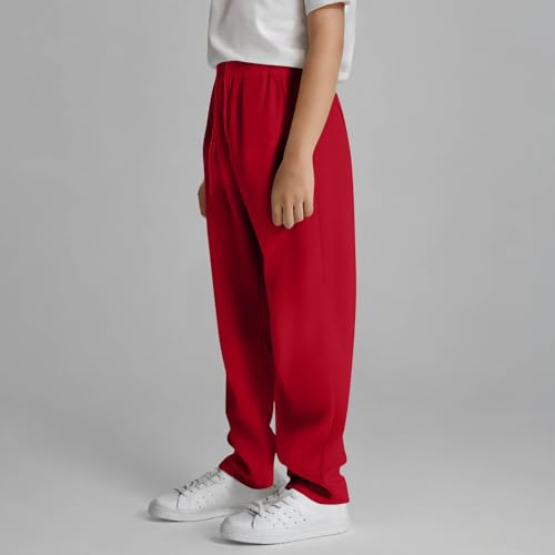 Bidobibo Boys Joggers Casual Fleece Open Bottom Sweatpants Drawstring Elastic Waist Workout Cargo Pants Clothes for Teen Boys2