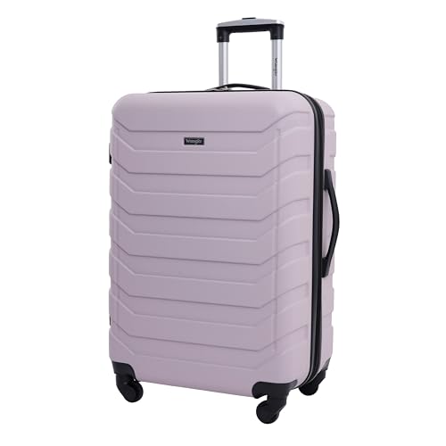 Image of Wrangler 4 Piece Miami Luggage and Packing Cubes Set, Burnished Lilac