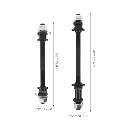 Blocage rapide VTT acier robuste et kit d'axes de moyeux