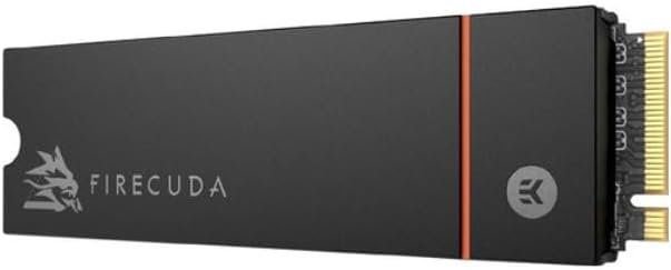 Seagate FireCuda 530 2TB Internal Solid State Drive - M.2 PCIe Gen4 ×4 NVMe 1.4, PS5 SSD, 3D TLC NAND, 2550 TBW, 1.8M MTBF, Heatsink, Rescue Services (ZP2000GM3A023)