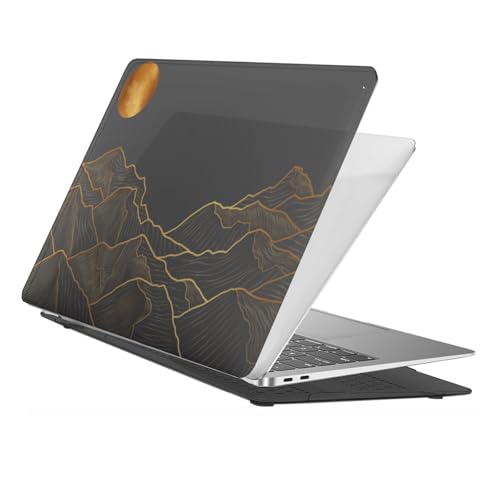 Funda compatible con MacBook Air 13 pulgadas 2017 2015 2014 carcasa plástica rígida A1466 montaña