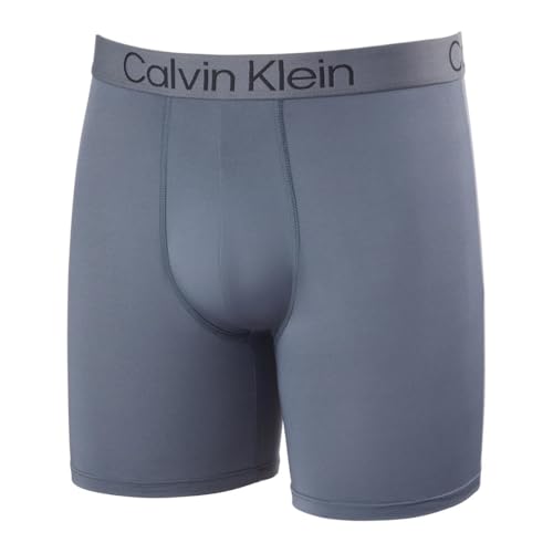 Calvin Klein Men's Boxer Brief Moisture Wicking, 3-pack (US, Alpha, X-Large, Regular, Regular, Black/Black/Gray)3