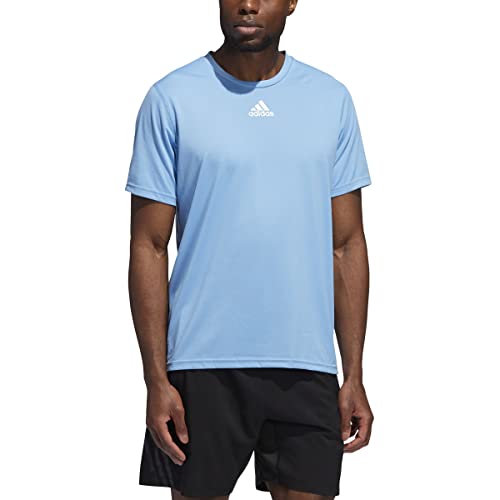 T-shirt Creator adidas bleu ciel blanc S pour entraînement haut de gamme