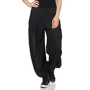 malito dames stoffen broek licht | Pofbroek om in te dansen | Vrijetijdsbroek om in te chillen | Harembroek – Zomerbroek 17633