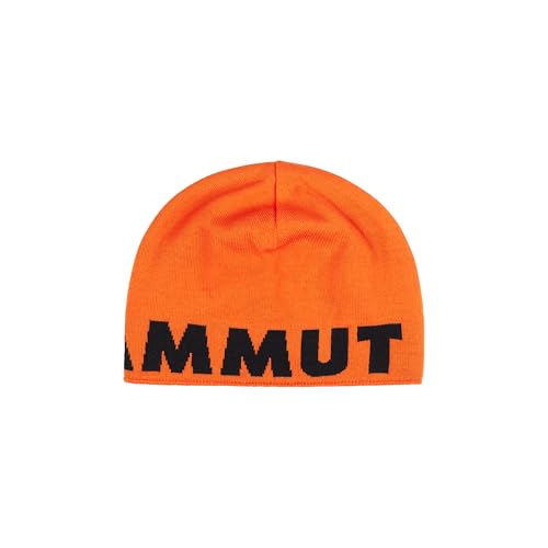 Mammut Logo Beanie Boina, Naranja y Negro, Talla única Unisex Adulto