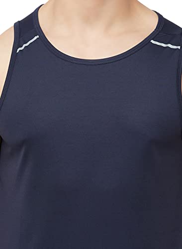 Image of TRUEREVO Men's Light Weight Dryfit Sports Tank Top Vest with Reflective Details for Running, Gym & Training