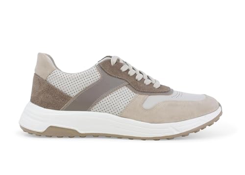 Chaussures Melluso u56034q en cuir et daim beige, l'excellence italienne en 39