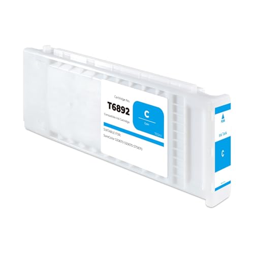 Cartouche compatible T6892 Cyan encre éco-solvant pour traceur Epson SC-S70670