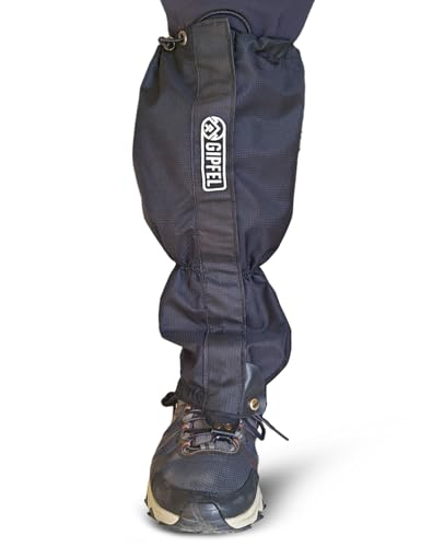 Image of Gipfel Alpine Fitted Gaiter for Hiking in Snow and rain, Climbing, Trekking, Waterproof Windproof Sandproof, with Secure Fasten Belt, Adjustable Hiking Gaiters, Lightweight (1 Pair)