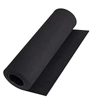 MEARCOOH Schwarze 3mm Roll Eva Schaumstoff, 35.5cm*150cm Cosplay großes Eva Foam, 1PCS Eva Moosgummi Dichte 86kg/m3 für Cosplay Kostüm, Basteln, DIY Projekte (Schwarz 3mm)