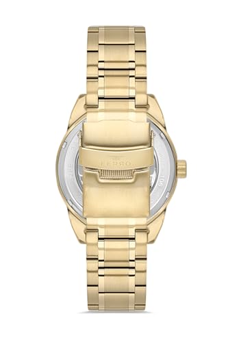 Image of Ferro Roma Eterna Skeleton Black Round Dial Men's Watch - FM40106A-B2