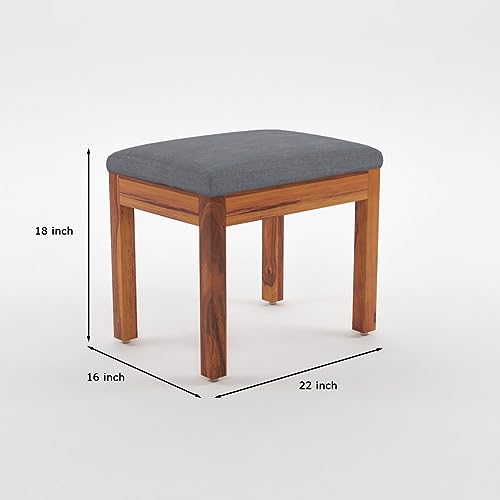 Image of Sheesham Wood Dining Table 4 Seater | Square Four Seater Dinning Table with 3 Chairs & 1 Bench for Home | Wooden Kitchen Dinner Table 4 Seater | Dining Room Sets for Restaurants | Teak Finish