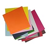 DOITOOL 12 Stück Teiliges Buntes Filzstoff Selbstklebenden DIY Filzplatten Vielseitig für Basteln...