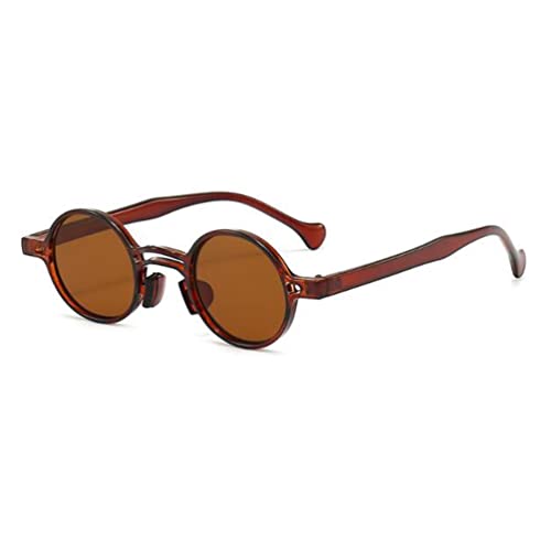 PUB Vintage Small Round Sunglasses Curved Double Nose Sunglasses Lovely Sun Protection Sunglasses for Men and Women