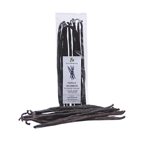 Vainilla Bourbon de Madagascar (región SAVA) de Productores – Calidad Premium 15 – 16 cm - Naturamada (20 vainas)