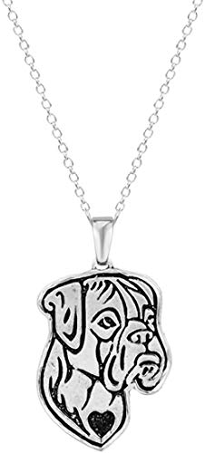 Preisvergleich Produktbild CKAWM Halskette Handgemachte (Natürliche Ohren) Hundegesicht Welpen Haustier Liebhaber Tier Einzigartige Halsketten & Anhänger Geschenk Für Frauen Männer Mädchen