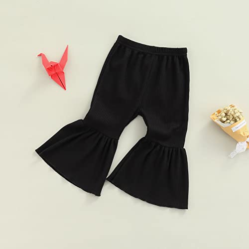 Toddler Bell Bottoms Baby Girls Ruffle Leggings Bell-Bottomed Flare Pants Trousers 5