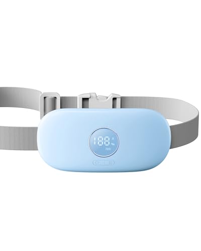 Image of Gaiatop Portable Heating Pad, 5000mAh Cordless Menstrual Heating Pad with 3 Heat Levels and 6 Massage Modes, 5S Fast Heat Pad for Women, Girl, Light Blue