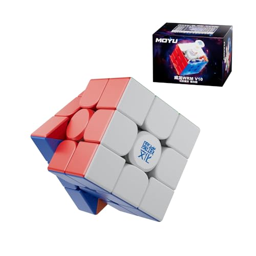 XMDCuber Moyu Weilong WR M V10 Magnetic Speed Cube 3x3, for Competition Weilong WRM Magic Cube 3x3x3 Stickerless 2024 Version
