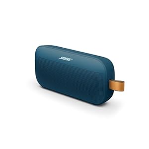 Bose SoundLink Flex Tragbarer Bluetooth-Lautsprecher (2. Gen.), Tragbarer Außen-Lautsprecher mit naturgetreuem Klang, bis zu 12 Stunden Akkulaufzeit, staubdicht und wasserdicht, Dämmerungsblau