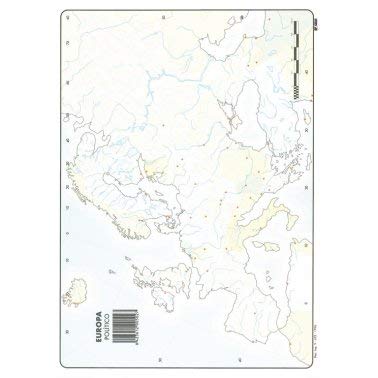 Mapa Mudo Europa Político A4 (10 ud.)