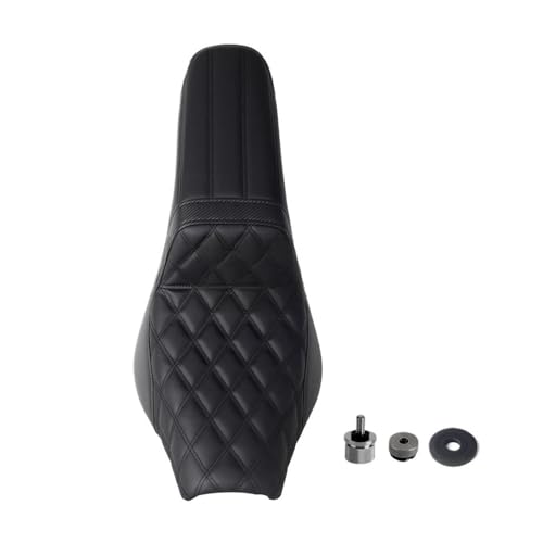 Asiento delantero para conductores de cuero premium compatible con Softail Street Bob FXBB