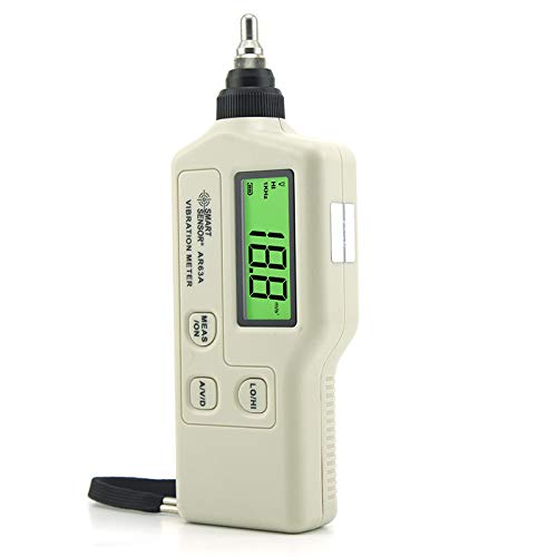 MeterTo AR63A Vibration Meter, Piezoelectric Ceramic Accelerometer (shear-type), 0.1~199.9m/s2, 0.1~199.9m/s, 0.001~1.999mm