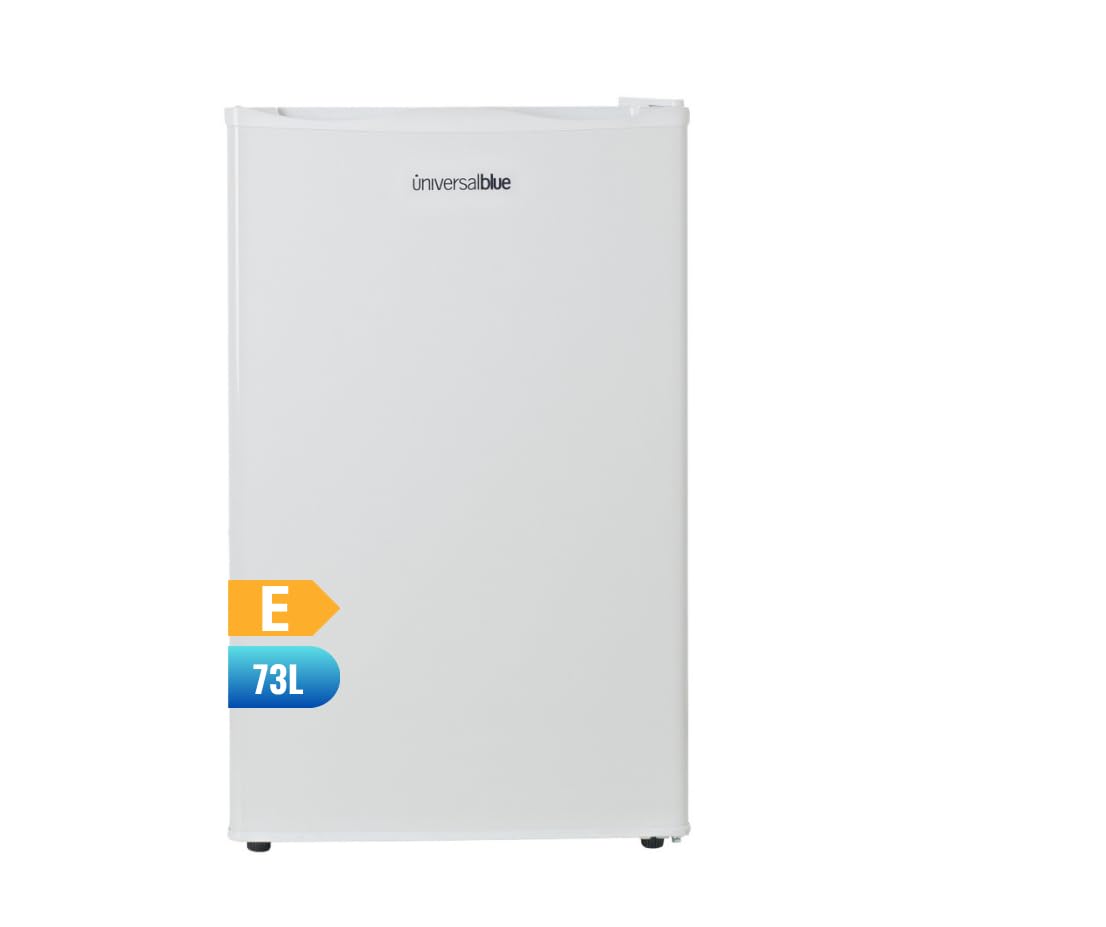 UNIVERSALBLUE Congelador Bajo Encimera Blanco | Congelador Arcón Refrigerador Vertical | Volumen 73 litros | 2 cajones abatibles + 1 | Clasificación E | Puerta Reversible |
