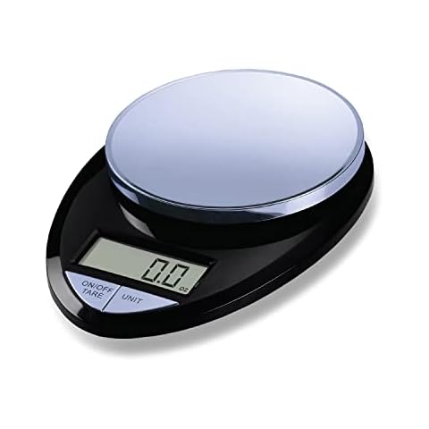 Eat Smart Precision Pro Digital Kitchen Scale, Black Chrome Cover