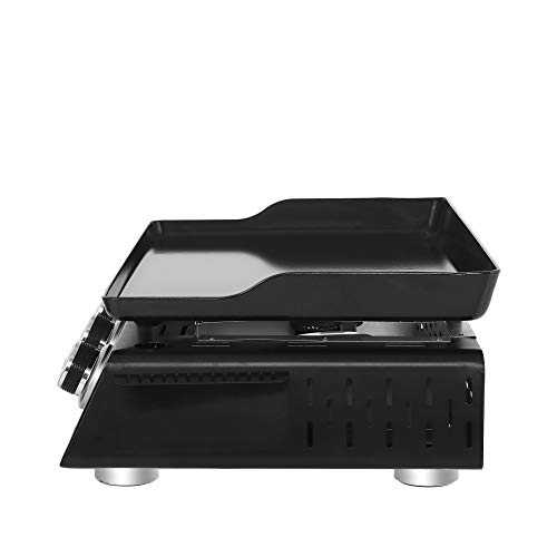 Royal Gourmet Pd1301S Portable 24-Inch 3-Burner Table Top Gas Grill Griddle With Cover, 25,500 Btus, Outdoor Cooking Camping Or Tailgating, Black #TOP5