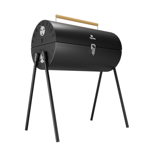 Image of H Hy-tec (Device) HYBB - Smokefire Charcoal Grill Barbeque with 10 Skewers & Charcoal Tray (Black)