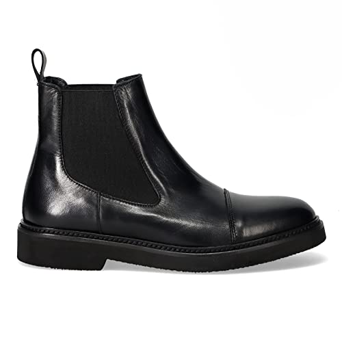 SANGIORGIO Bottines Beatles Femme Noir en Cuir Souple – D624 Softy Noir – Taille - Les Beatles, Paul McCartney, John Lennon, RIngo Starr, George Harrison SANGIORGIO Bottines Beatles Femme Noir en Cuir Souple - D624 Softy Noir - Taille