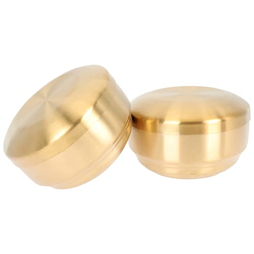 Pretyzoom Goldene Reisschalen mit Deckel 2er Set
