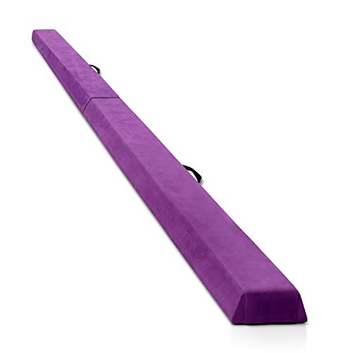 Milliard (Wood 9.5 Feet) Folding Balance Beam Extra Long Competition Style Gymnastics Floor Beam, Wood Base with Foam Top and Carry Handle for All Level Skill Performance Training Milliard (Wood 9.5 Feet) Folding Balance Beam Extra Long Competition Style Gymnastics Floor Beam, Wood Base with Foam Top and Carry Handle for All Level Skill Performance Training