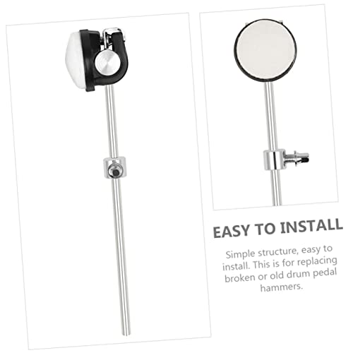 Pedal de bombo profesional con mazo de fieltro para batería miniatura 3