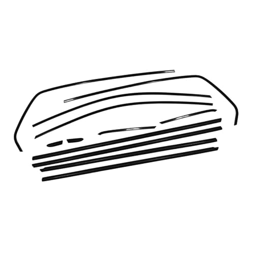 Cubierta embellecedora marco ventana VW Golf 8: moldura de tira exterior para coches 2021-2024