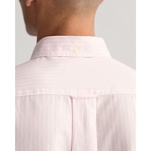 GANT Herren Reg Poplin Stripe Shirt Klassisches Hemd, Light Pink, L EU – Ansicht 4