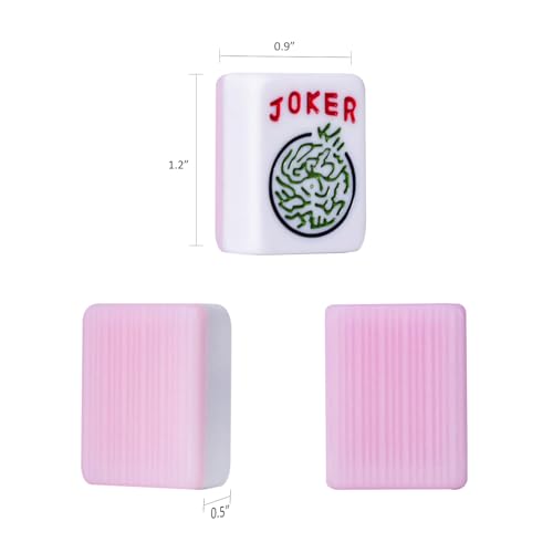 Juego de Mahjong Americano con 166 fichas y tapete miniatura 6